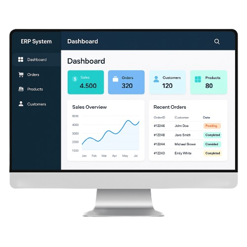Dashboard ERP - Desenvolvimento Web